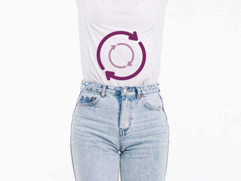 אשה רזה, בטן עם חילוף חומרים תקין