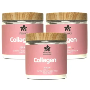 אבקת קולגן לעור פנים חלק וצעיר (3 יח׳)